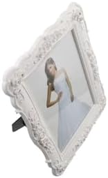 White Vintage Resin Picture Frame 6 Inch