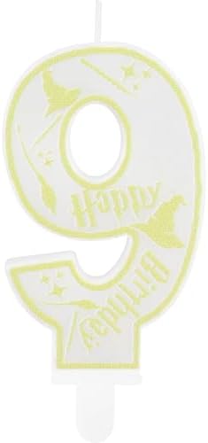 Hongplus Wizard Birthday Candles Number 9 Cake Topper Decoration