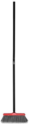 Fuller Brush Fiesta Red Kitchen Broom Floor Sweeper with Steel Handle