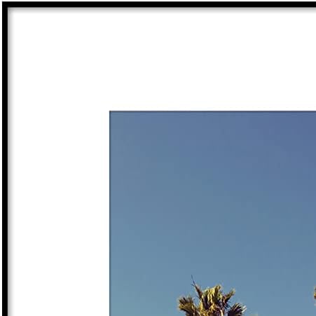 Americanflat 8x10 Frame Set of 6 with Shatter-Resistant Glass - Black