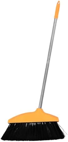Cabilock Heavy Duty Push Broom with Metal Handle for Outdoor Cleaning