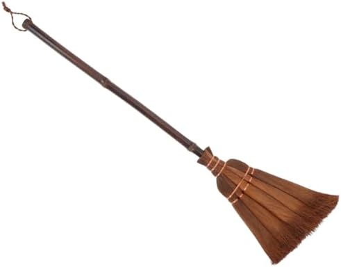 Thai Grass Hand Broom with Bamboo Handle for Kids and Home Use