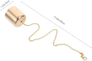 Ciieeo Brass Candle Snuffer with Chain and Cover