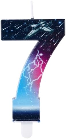 SAVITA Star Number 7 Birthday Candle Decor