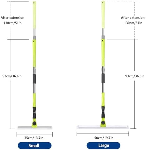 Magic Broom Sweeper with 51cm Handle for Concrete and Tile Cleaning
