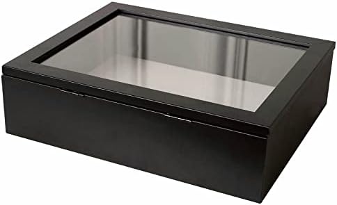 Muzilife 8x10 Shadow Box Frame - Black 216 Interior Wood Glass