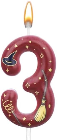 Magical Wizard Birthday Candle Set of 3