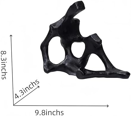 WAZAIGUR Modern Black Abstract Sculpture Decor
