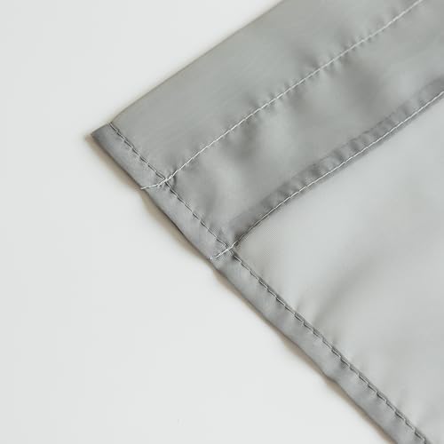 Aquazolax Kitchen Door Curtains Set of 2 Grey 25x40 Inches