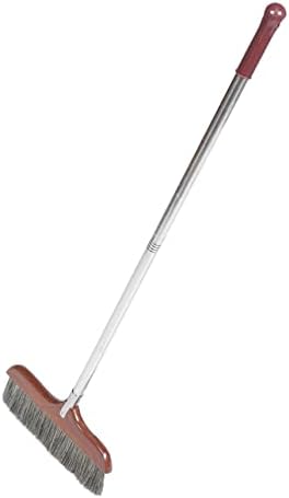 VERDANVERSE Soft Bristle Dust Broom with Stainless Steel Handle