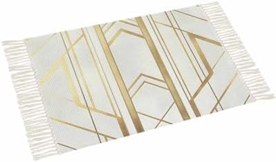SEVENBABU 4x6 Area Rug with Tassels