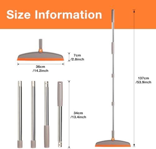 XXFLOWER Silicone Air Broom with Adjustable Squeegee