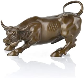 Fairyville Wall Street Bull Statue - 79 Inch Pure Copper Figurine