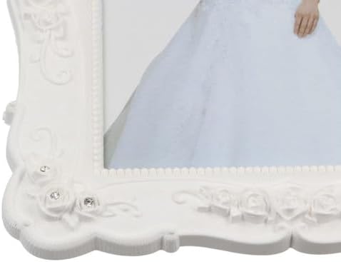 White Vintage Resin Picture Frame 6 Inch