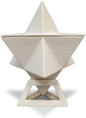 Studio Papilia Ceramic Star Tetrahedron Sculpture Decor Bowl