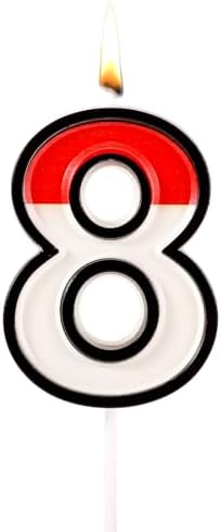 Gosknor Anime Birthday Candle with Number 8 Design