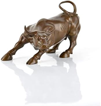 Fairyville Wall Street Bull Statue - 79 Inch Pure Copper Figurine