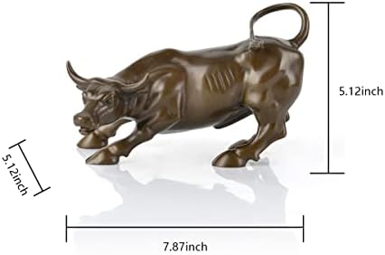 Fairyville Wall Street Bull Statue - 79 Inch Pure Copper Figurine