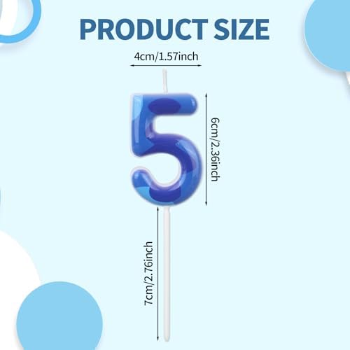 SAVITA Blue Anime Space Themed Number Candle for Kids Party 1
