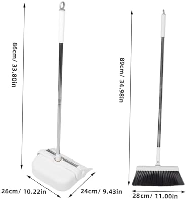 Beaupretty 1set Dustpan Broom Set with Long Handle