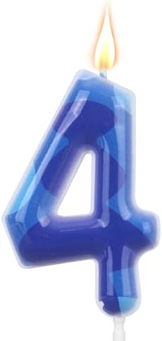 SAVITA Blue Anime Space Themed Birthday Candle for Kids