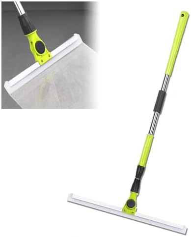 Silicone Broom with 51cm Handle for Floor Glass and More