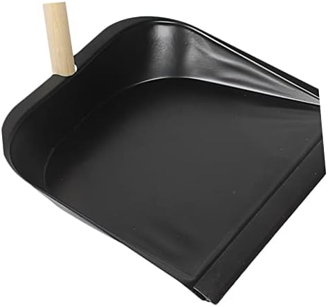 Mobestech 1 Set Solid Wood Bristle Broom and Dustpan