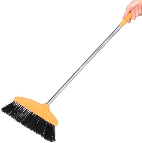 Cabilock Heavy Duty Push Broom with Metal Handle for Outdoor Cleaning