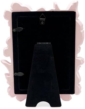 Isaac Jacobs 4x6 Pink Ornate Butterfly Picture Frame