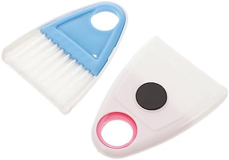 TOKIDNY 2sets Desktop Dustpan Broom Set Pet Hair Cleaning Tool
