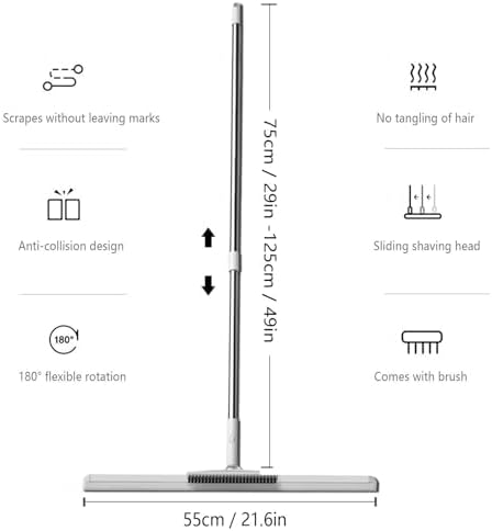 RRRYYYZZ 49 Adjustable Air Broom with Brush and Squeegee