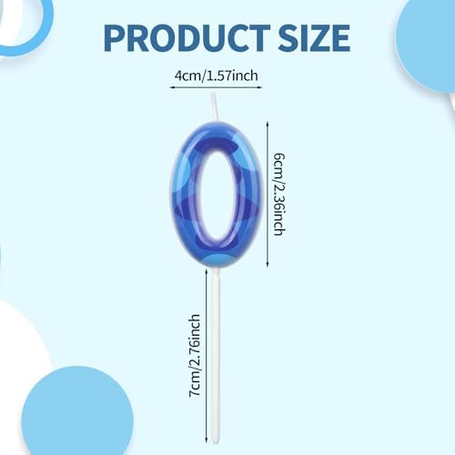 SAVITA Blue Anime Space Themed Birthday Candle for Kids Party 0