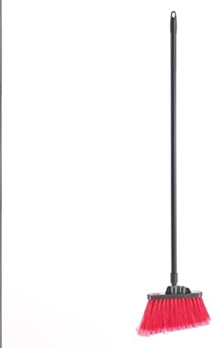 Winco Angled Broom with 48 Handle and Flagged Bristles