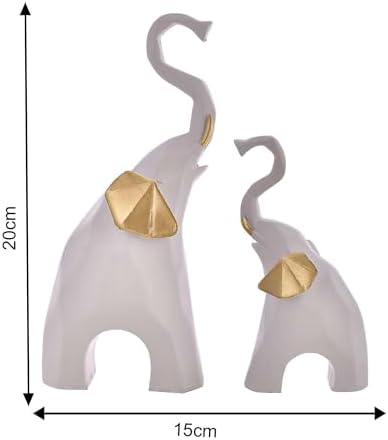 Generic Elephant Family Statue Antique Design Showpiece