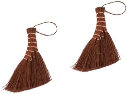 SECFOU 2pcs Natural Palm Broom for Home Cleaning 1