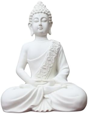 The Advitya White Buddha Statue Resin 105inch