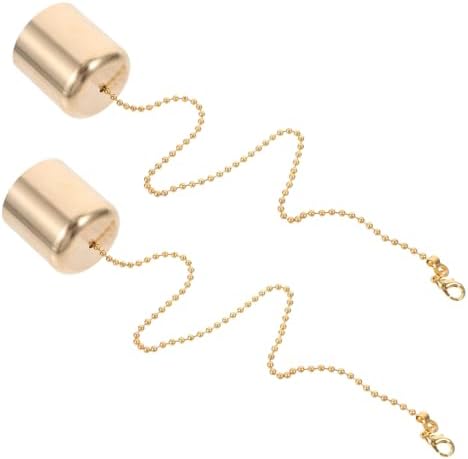 Ciieeo Brass Candle Snuffer with Chain and Cover