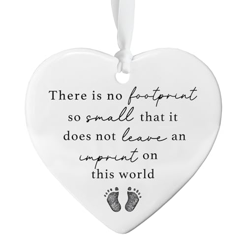 Baby Loss Memorial Heart Ceramic Ornament