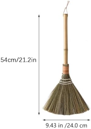 ULTECHNOVO Natural Vietnamese Straw Broom for Cleaning