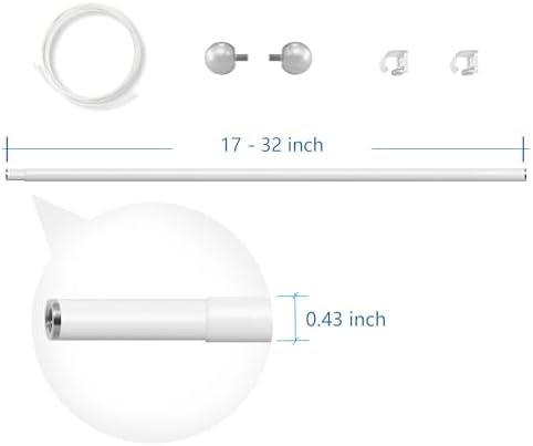 Yandood Telescopic Rod 17-32 Inch for Tapestries 1