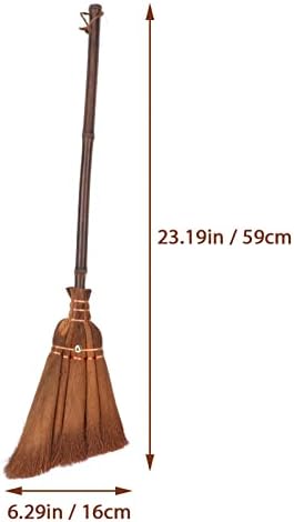 Thai Grass Hand Broom with Bamboo Handle for Kids and Home Use