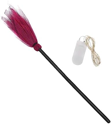 Beavorty Halloween Witch Broom Decorative Lights