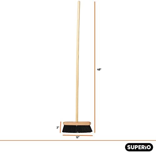 Superio Kitchen Broom 2-Pack Heavy Duty