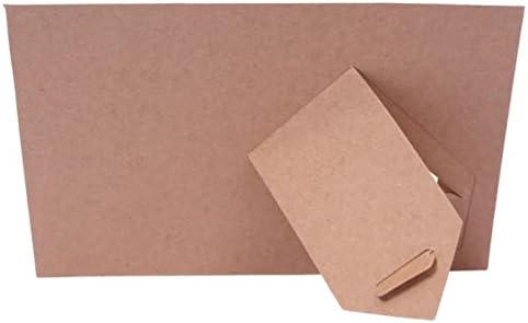 50 Pack 4x6 Kraft Paper Photo Frames with Easel