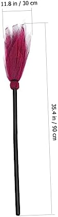Ipetboom Halloween Witch Broom Decor Prop