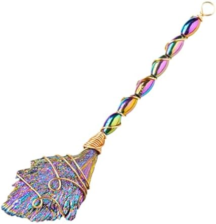 Healeved Decorative Black Tourmaline Broom for Home Office