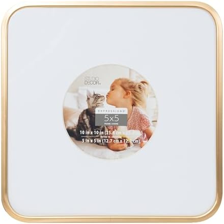 Studio Decor Gold Rounded 5x5 Frame 12 Pack