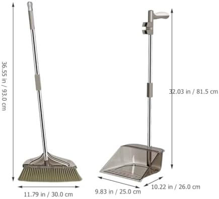 Healifty 1 Set Broom and Dustpan Cleaning Kit