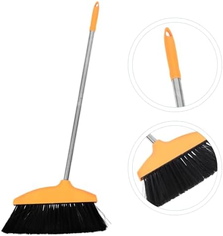 Cabilock Heavy Duty Push Broom with Metal Handle for Outdoor Cleaning