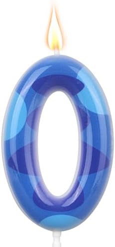 SAVITA Blue Anime Space Themed Birthday Candle for Kids Party 0